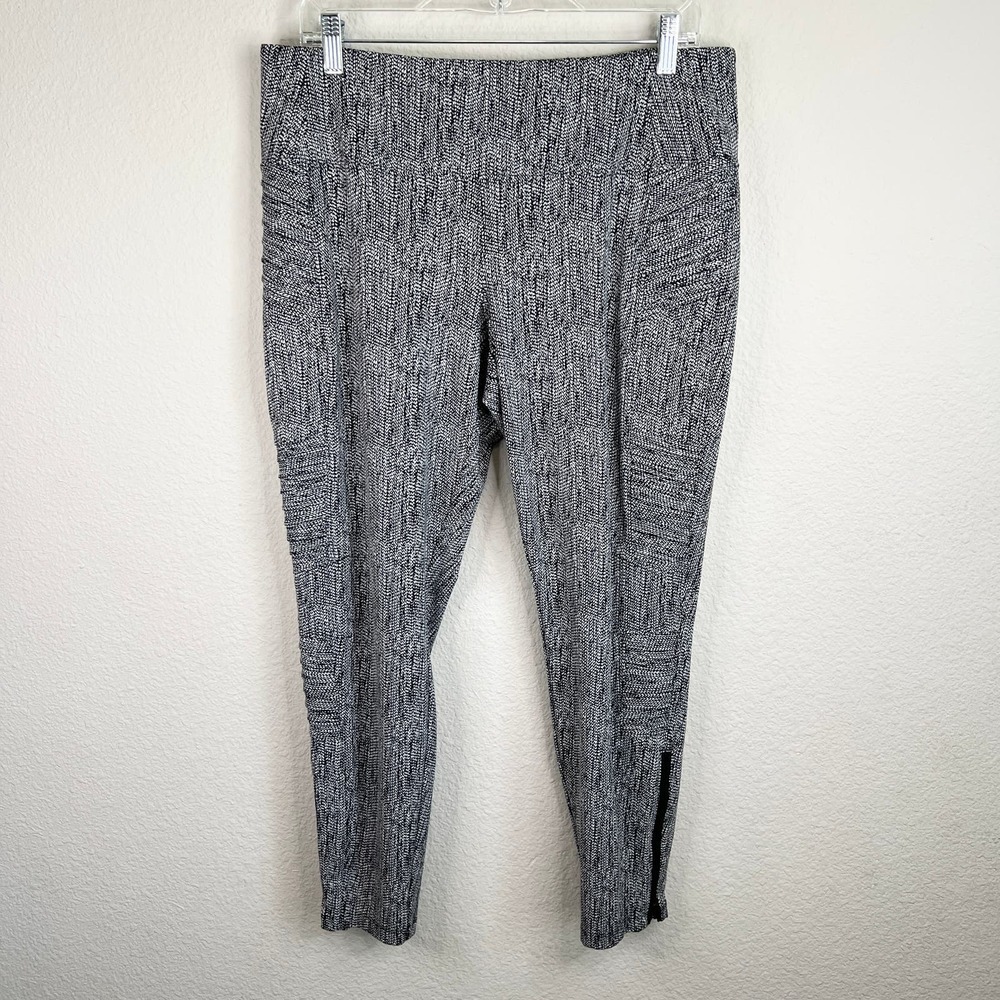 Athleta Delancey Gray Moto Leggings